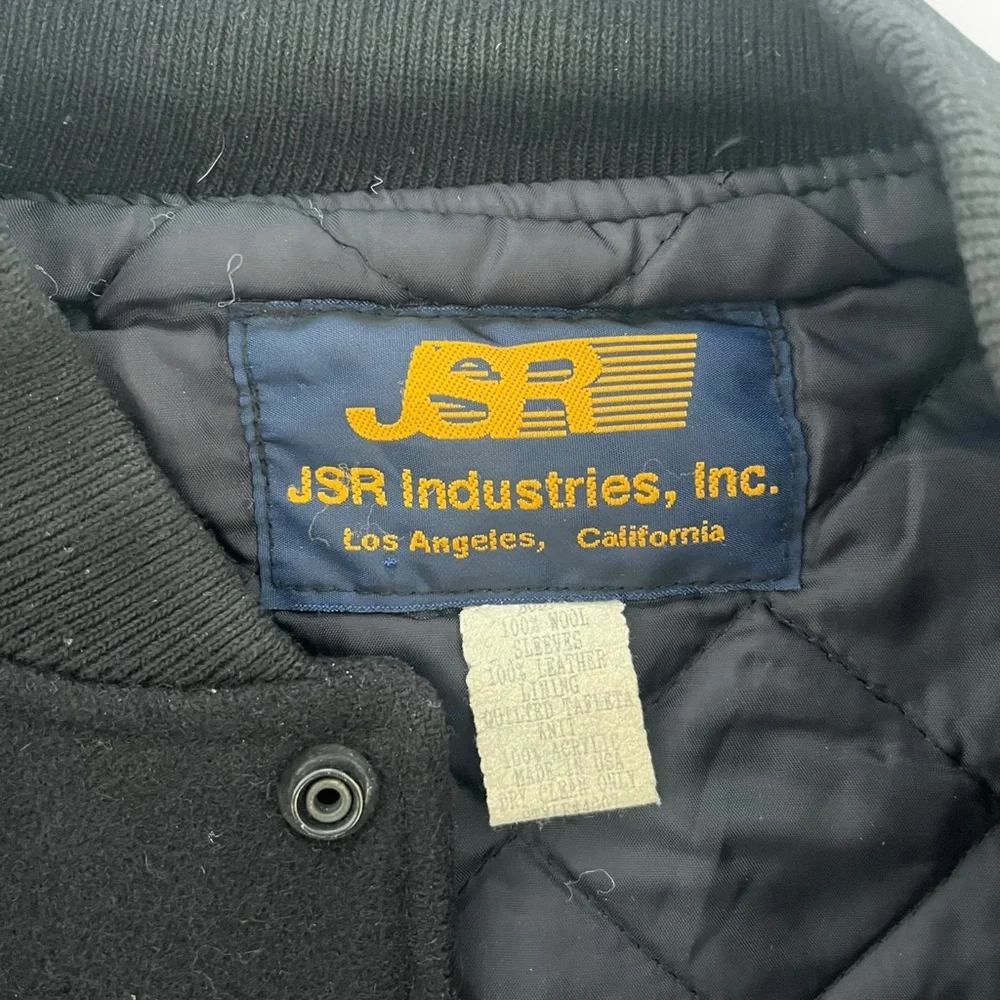 VTG 90s Y2K Men’s M NFL on Fox SportsVarsity Jacket Wool Leather - Picture 9 of 13